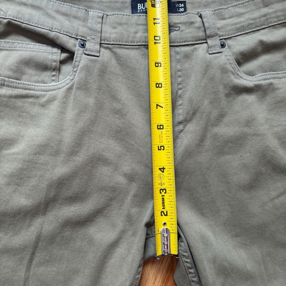 Buffalo David Bitton Men's Gray Stretch Jeans W34 L30 Straight Leg - Picture 4 of 16